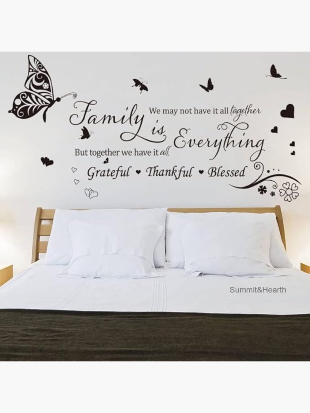 Vinyl Wall Decals Family Quotes Butterfly Inspirational Lettering Stickers